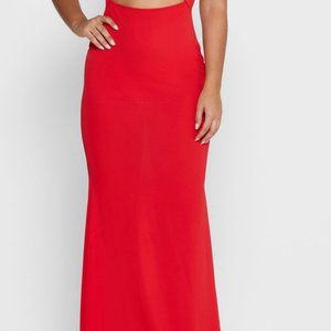 Red formal dress